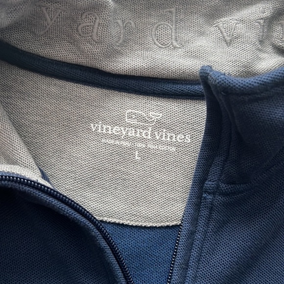 Mens Vineyard Vines Pullover Navy Blue size L - Picture 2 of 2